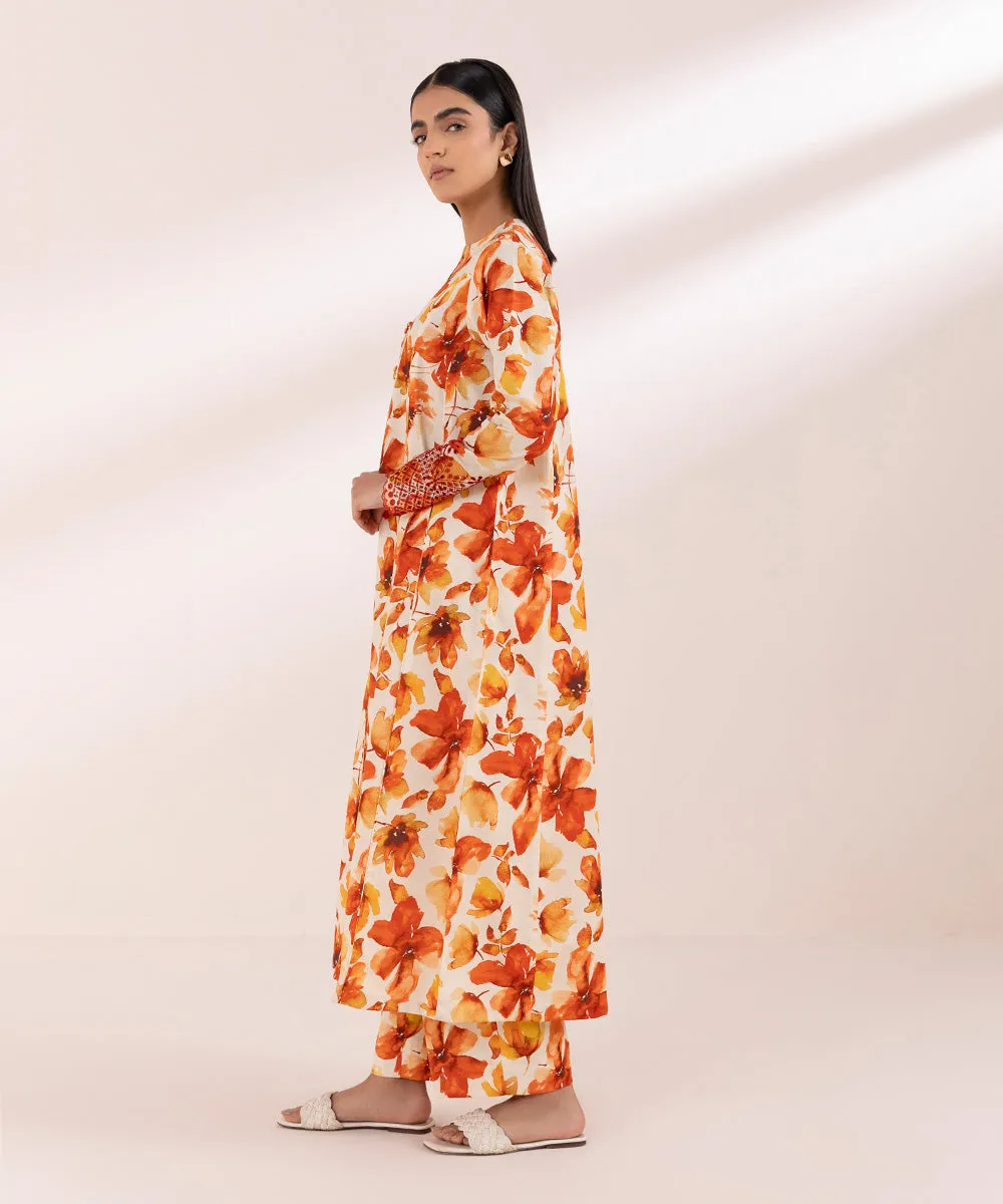 2 Piece - Embroidered Lawn Suit-0U2Tedy24V43