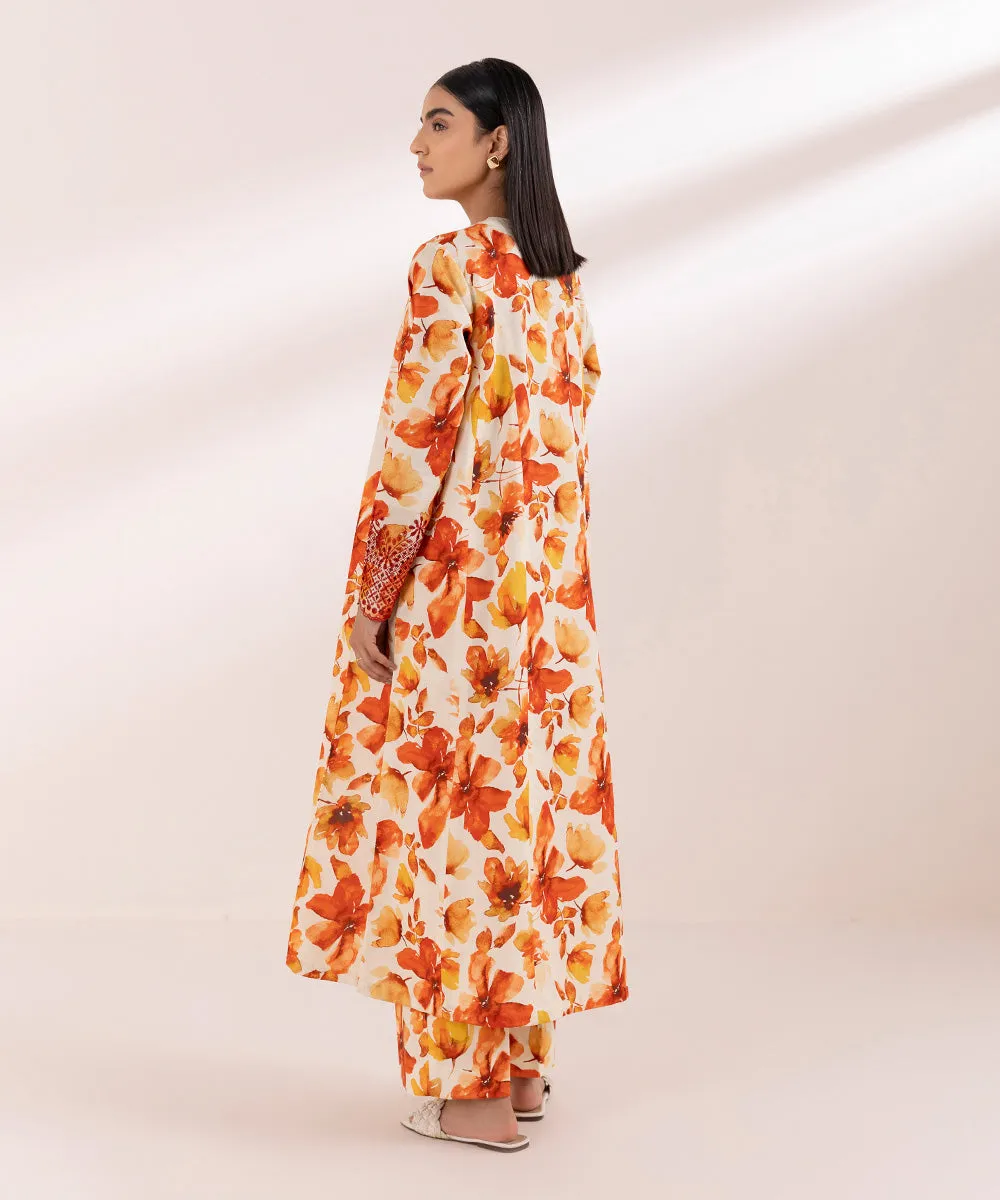 2 Piece - Embroidered Lawn Suit-0U2Tedy24V43
