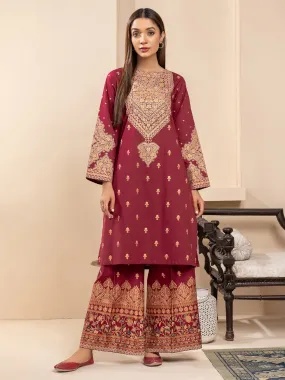 2 Piece Lawn Suit-Gold Pasted Printed (Unstitched)