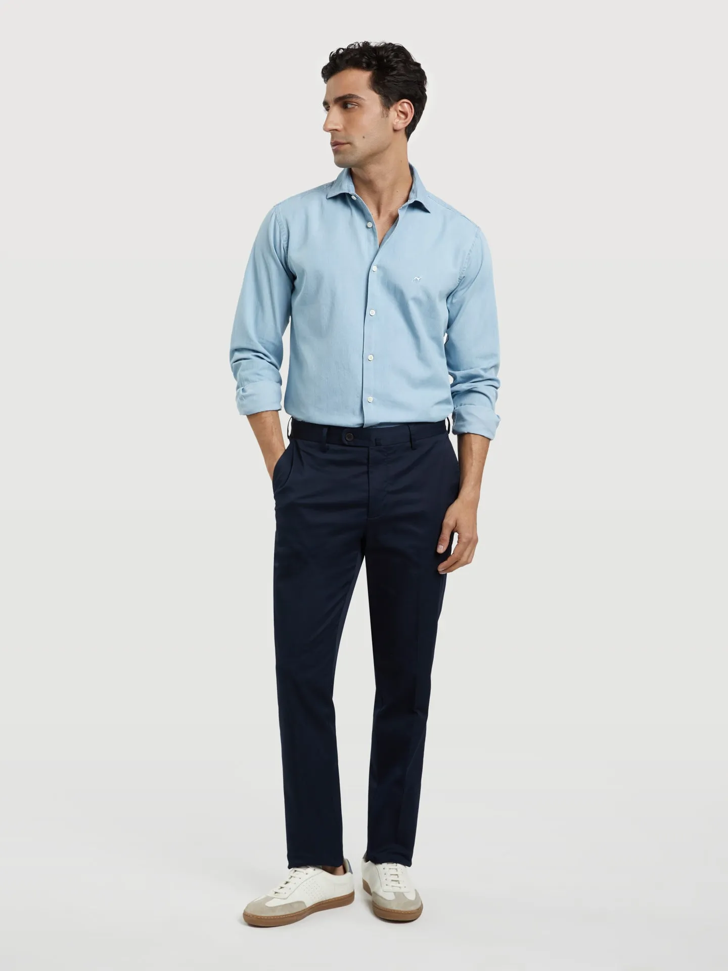 Basic Comfort Cotton slim fit Chino Trouser