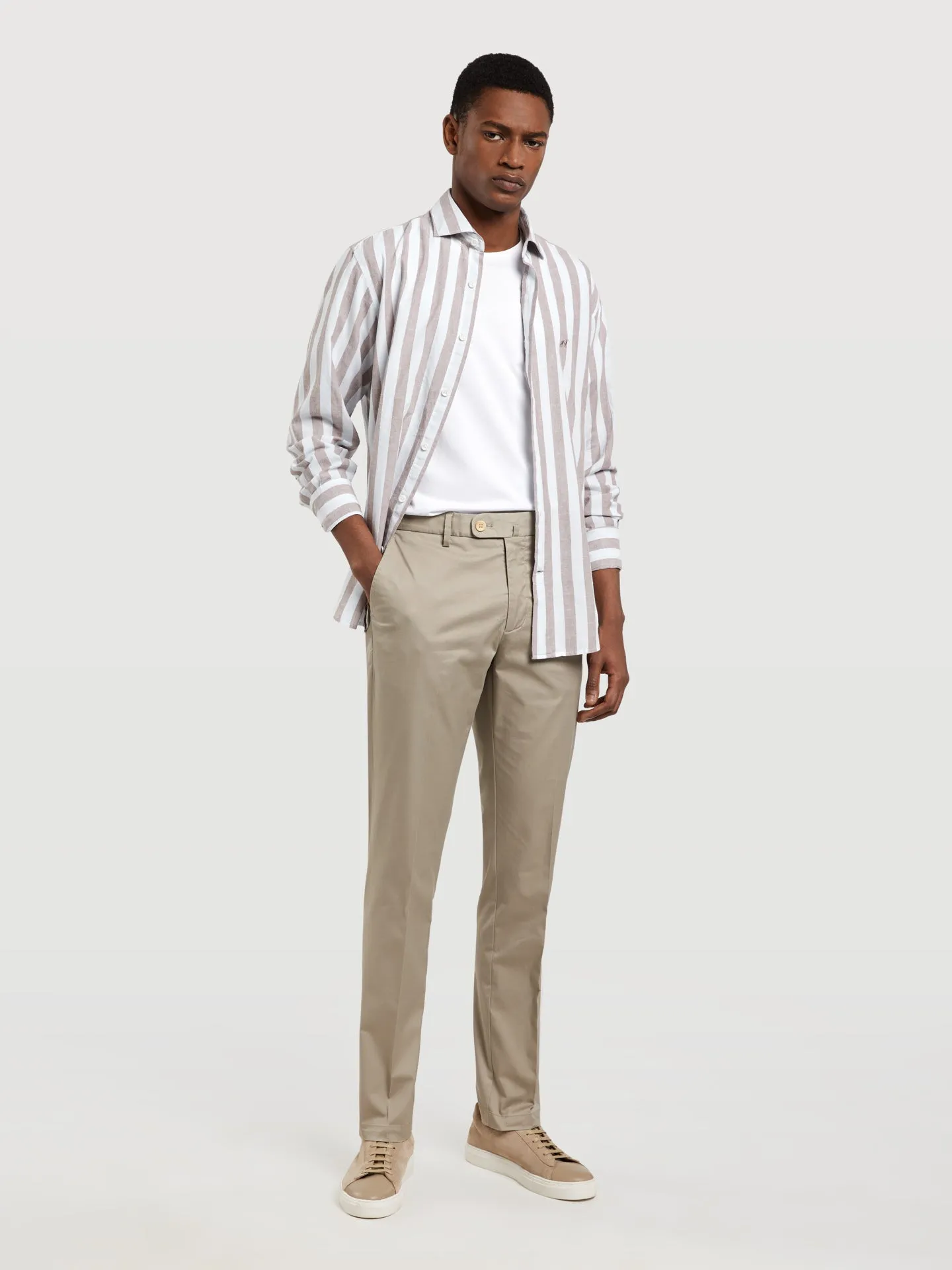 Basic Comfort Cotton slim fit Chino Trouser