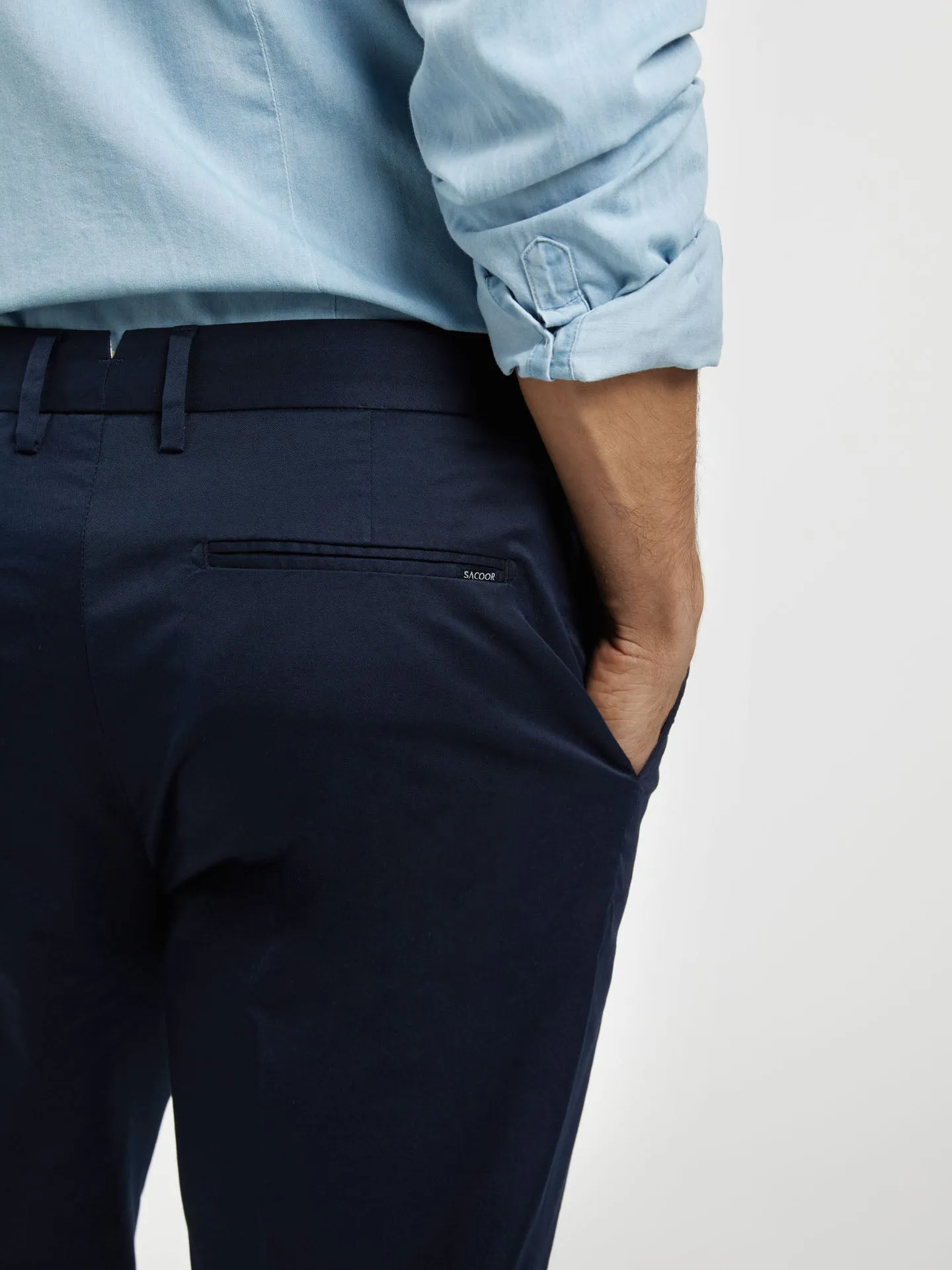Basic Comfort Cotton slim fit Chino Trouser