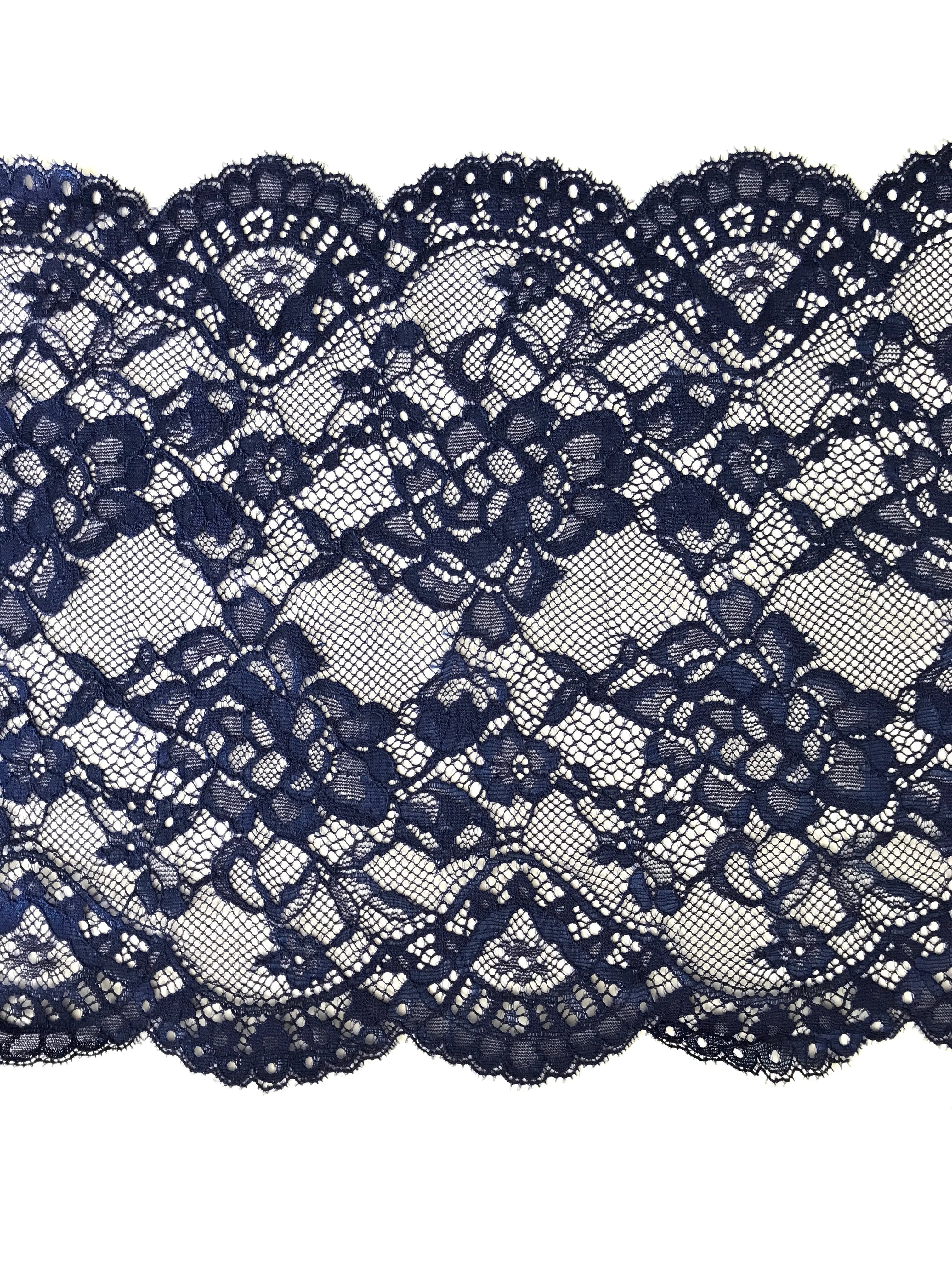 Blue Ribbon 9" Wide Stretch Lace