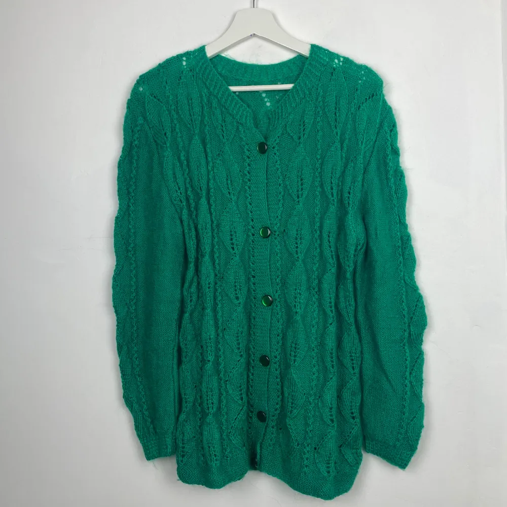 Cable Knit Long Cardigan - SMALL