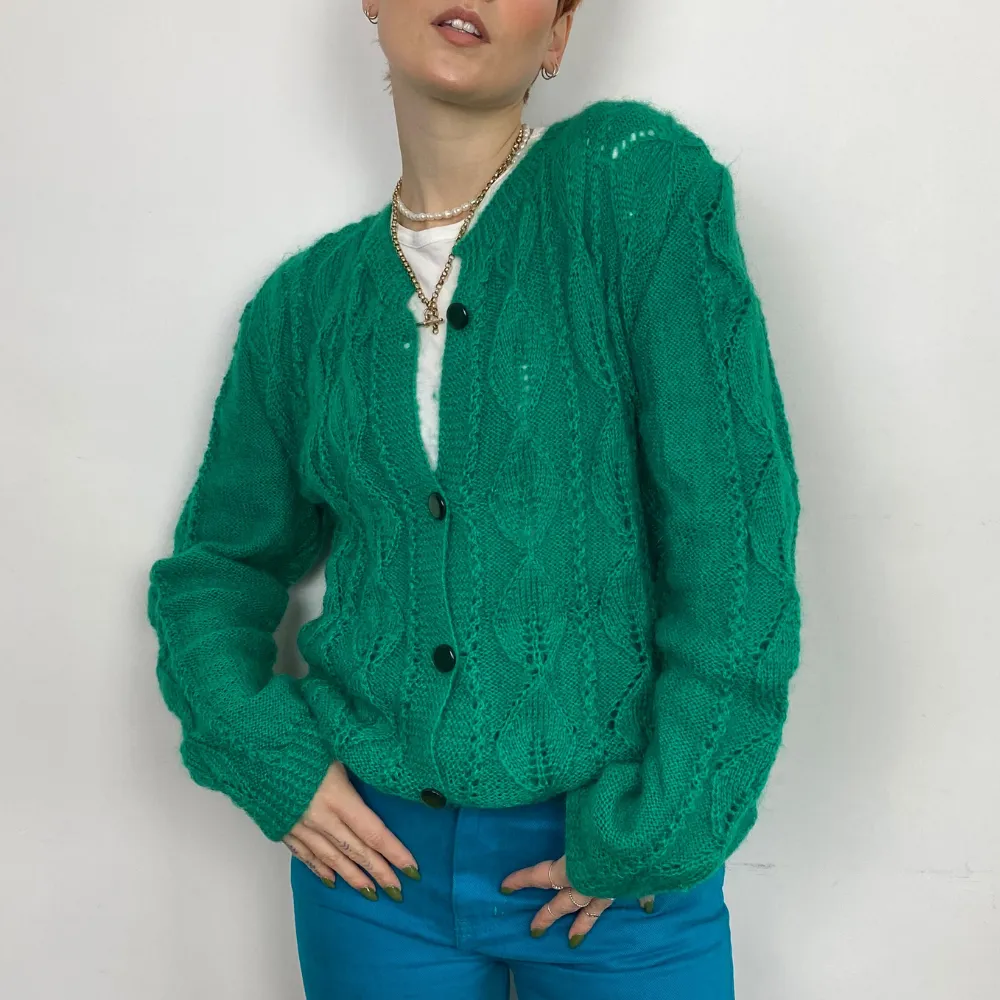 Cable Knit Long Cardigan - SMALL