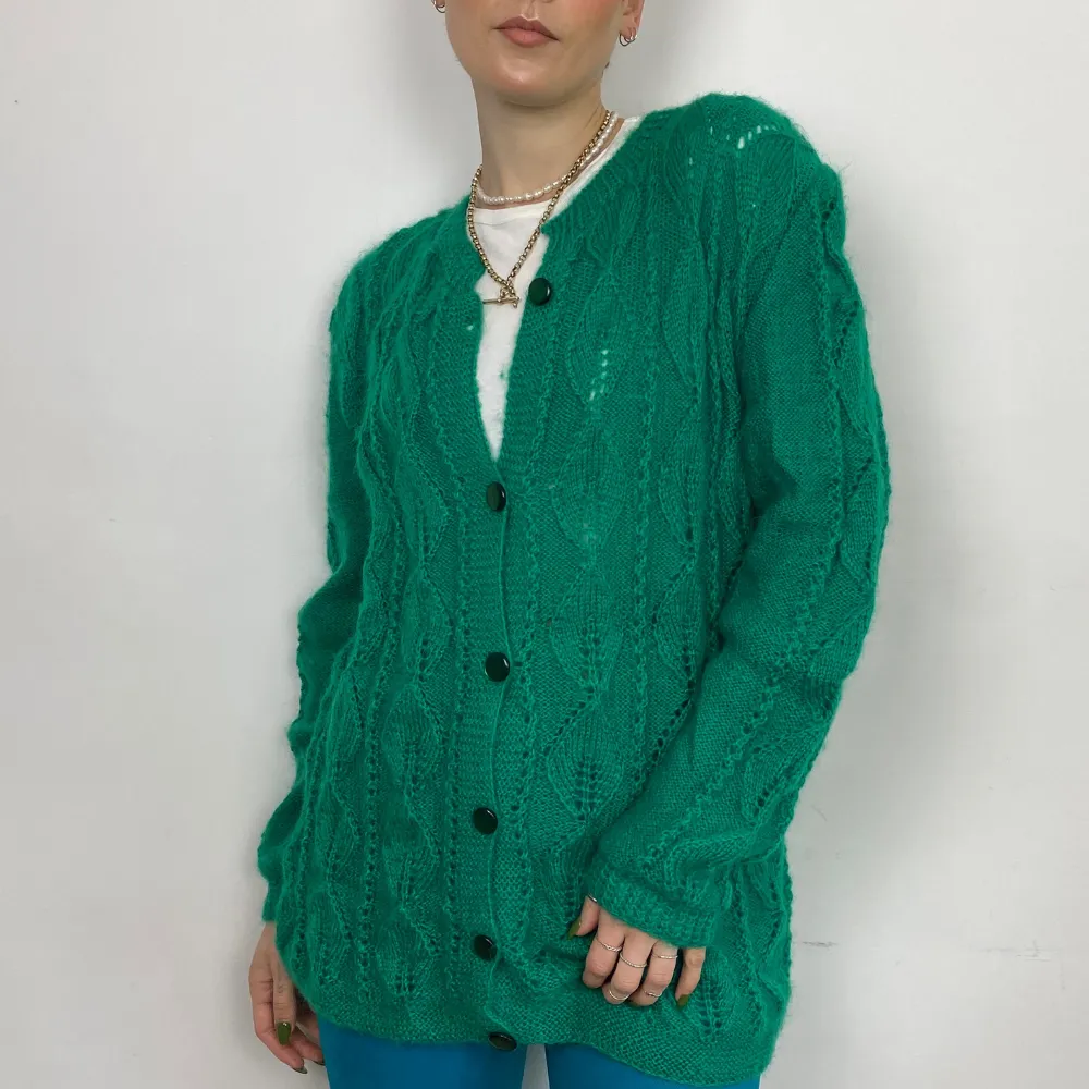 Cable Knit Long Cardigan - SMALL