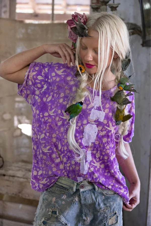 CIRCUS LOVE BLOCKPRINT T - TOP 1734 FREEDOM