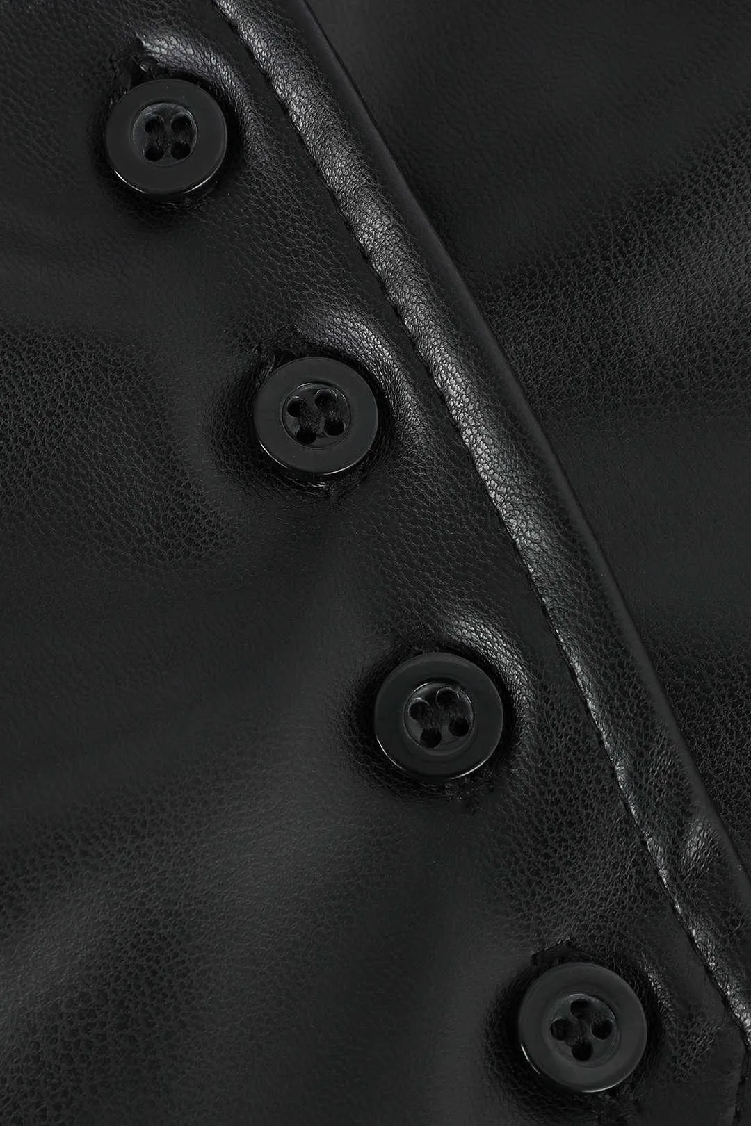 Faux Leather Halter Cami Top