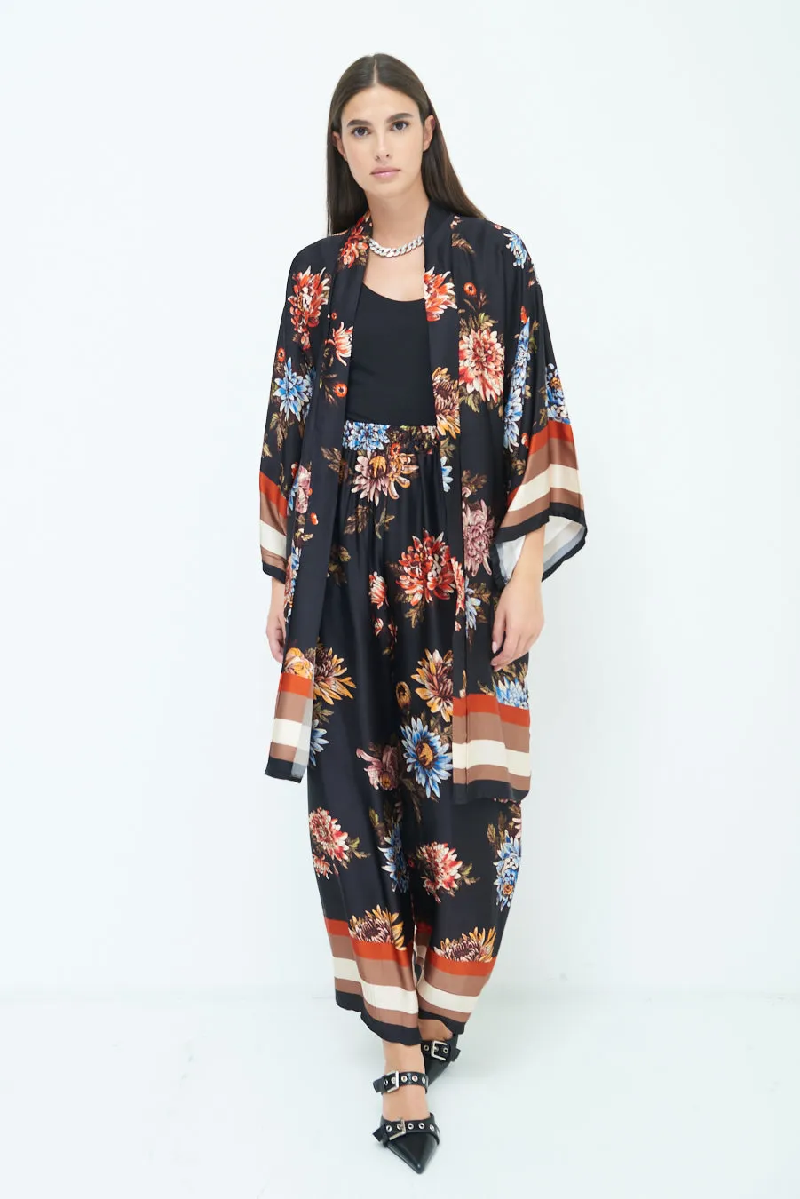 Floral kimono duster wholesale