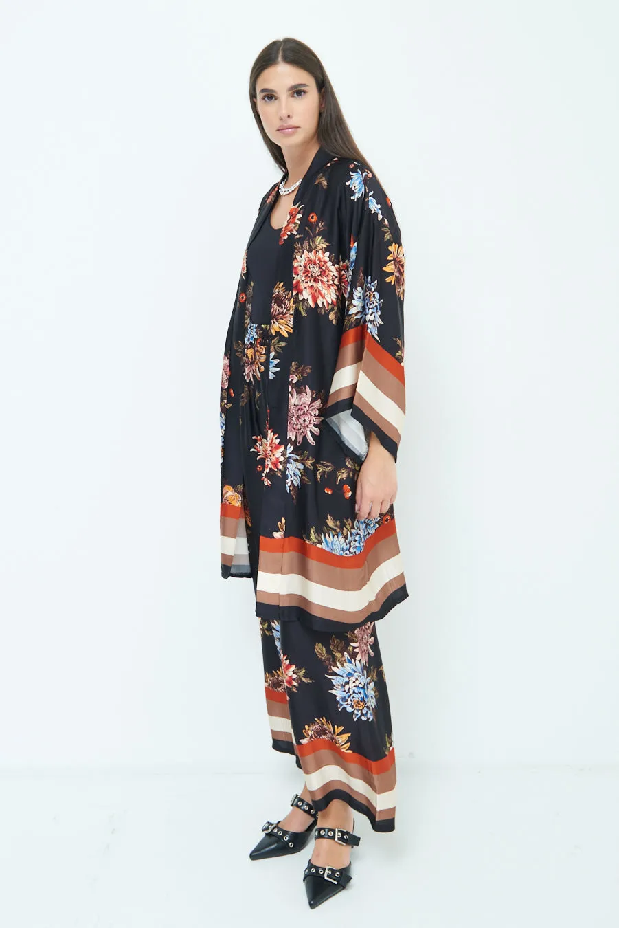 Floral kimono duster wholesale