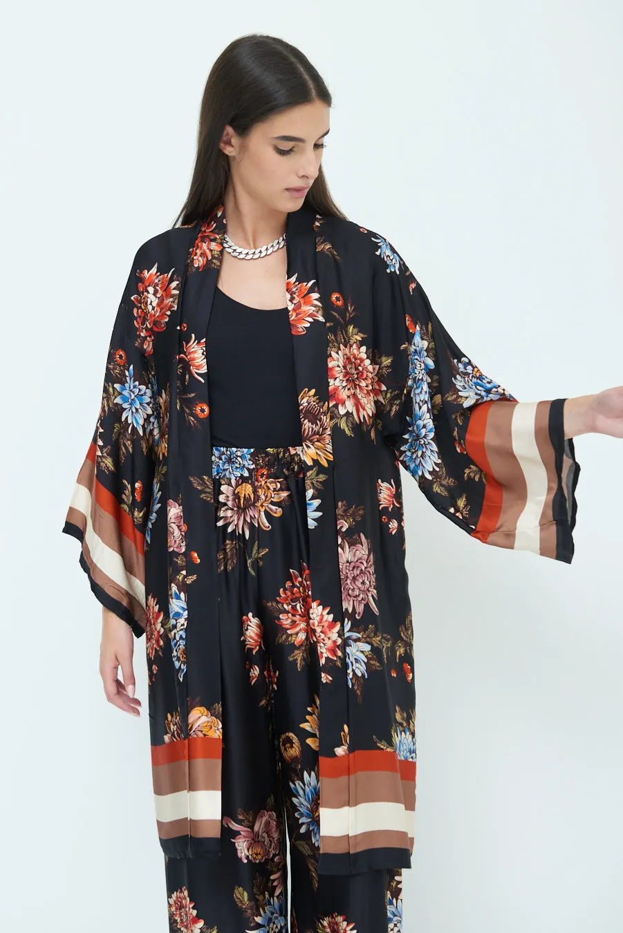 Floral kimono duster wholesale
