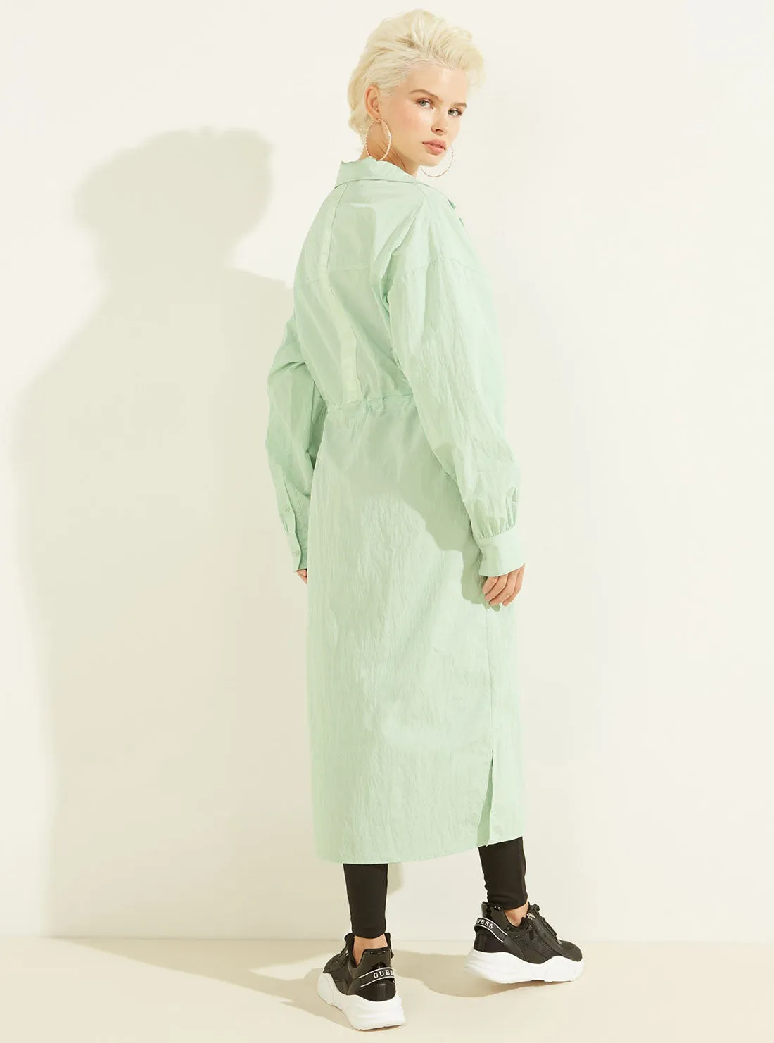 Green Alanna Active Longline Jacket
