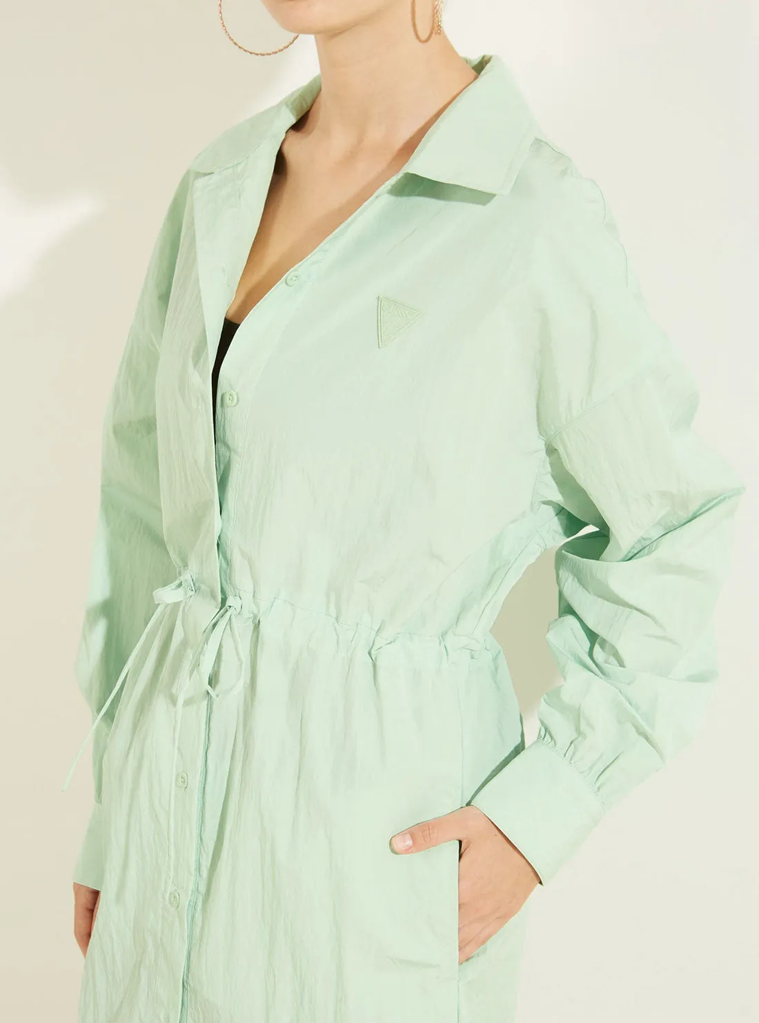 Green Alanna Active Longline Jacket