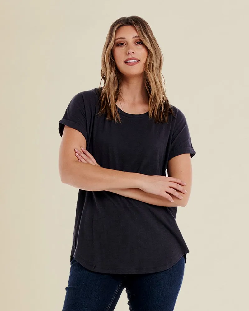 Hailey Short Sleeve Tee - Petrol