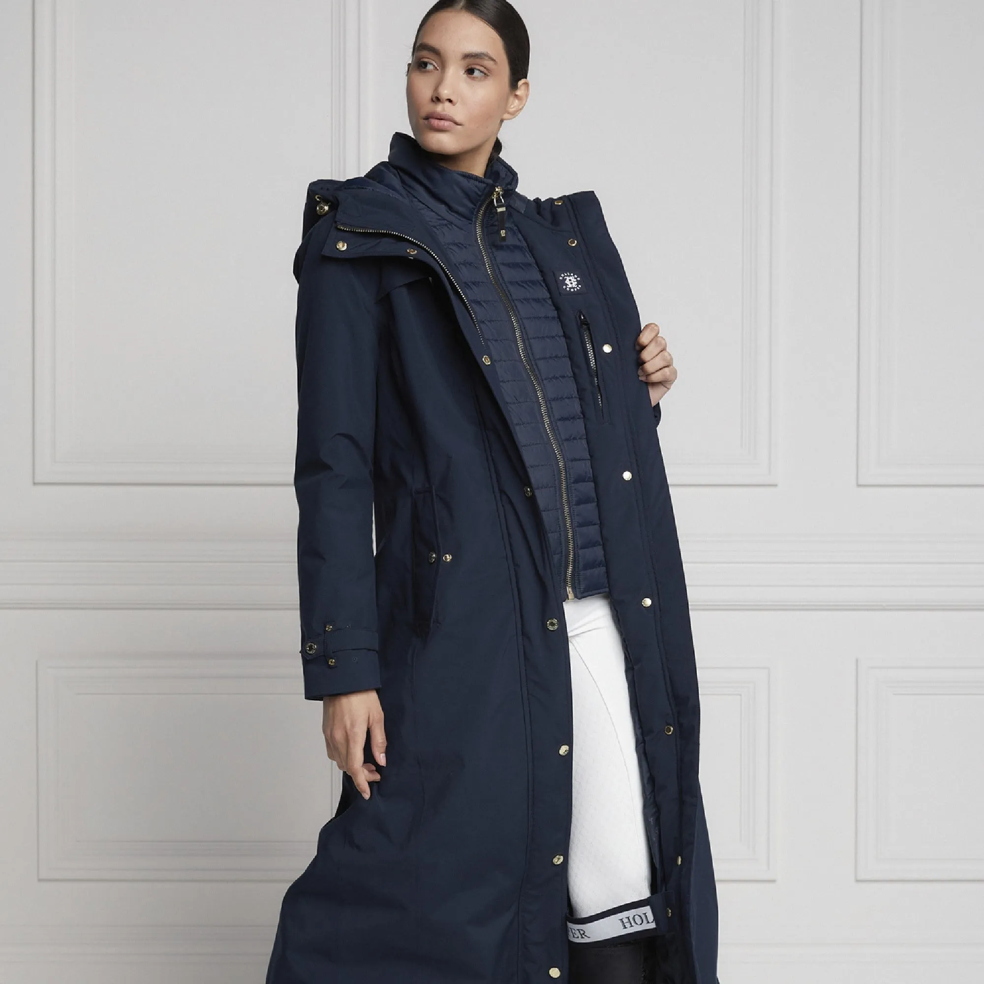 Holland Cooper Longline Training Coat - Ink Navy