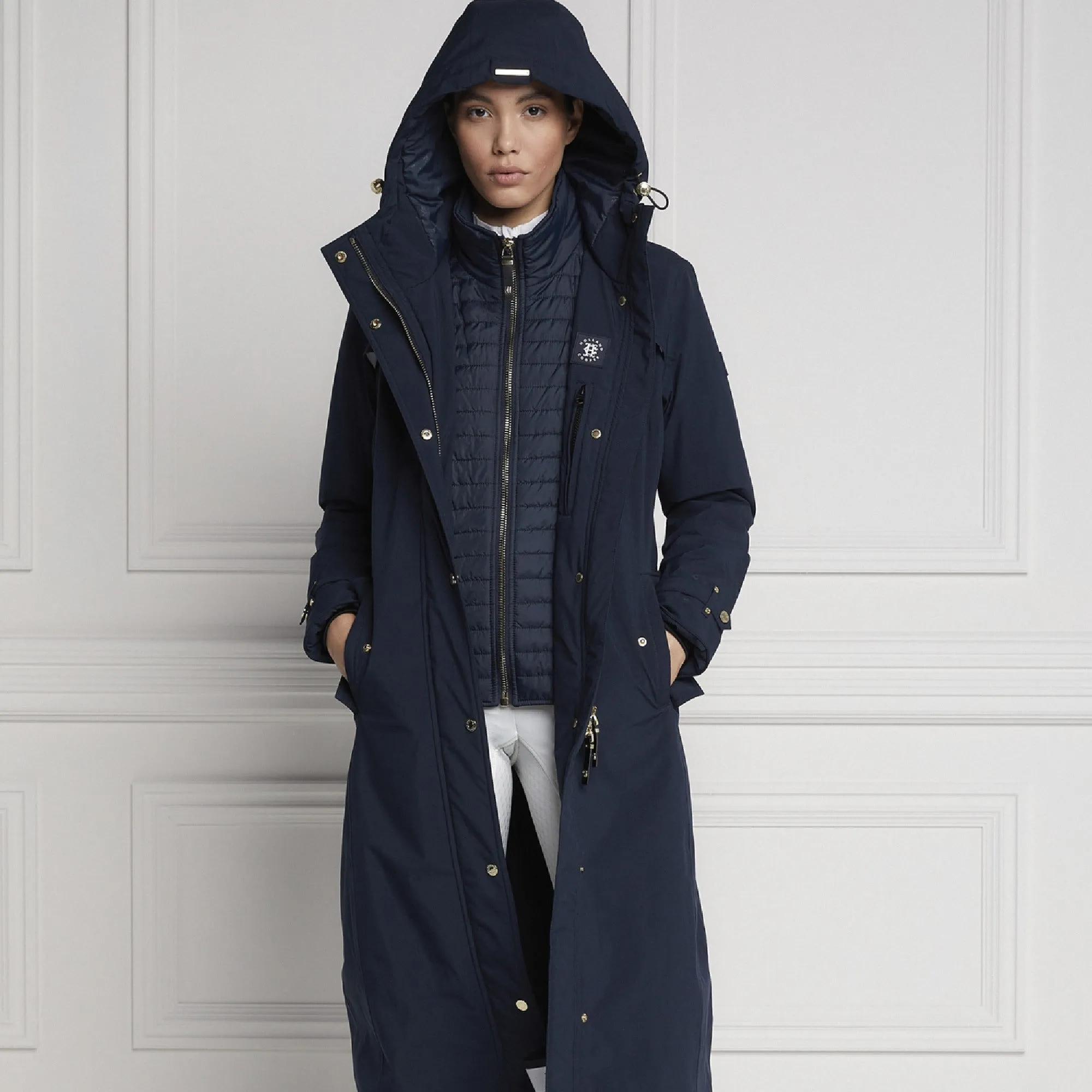 Holland Cooper Longline Training Coat - Ink Navy