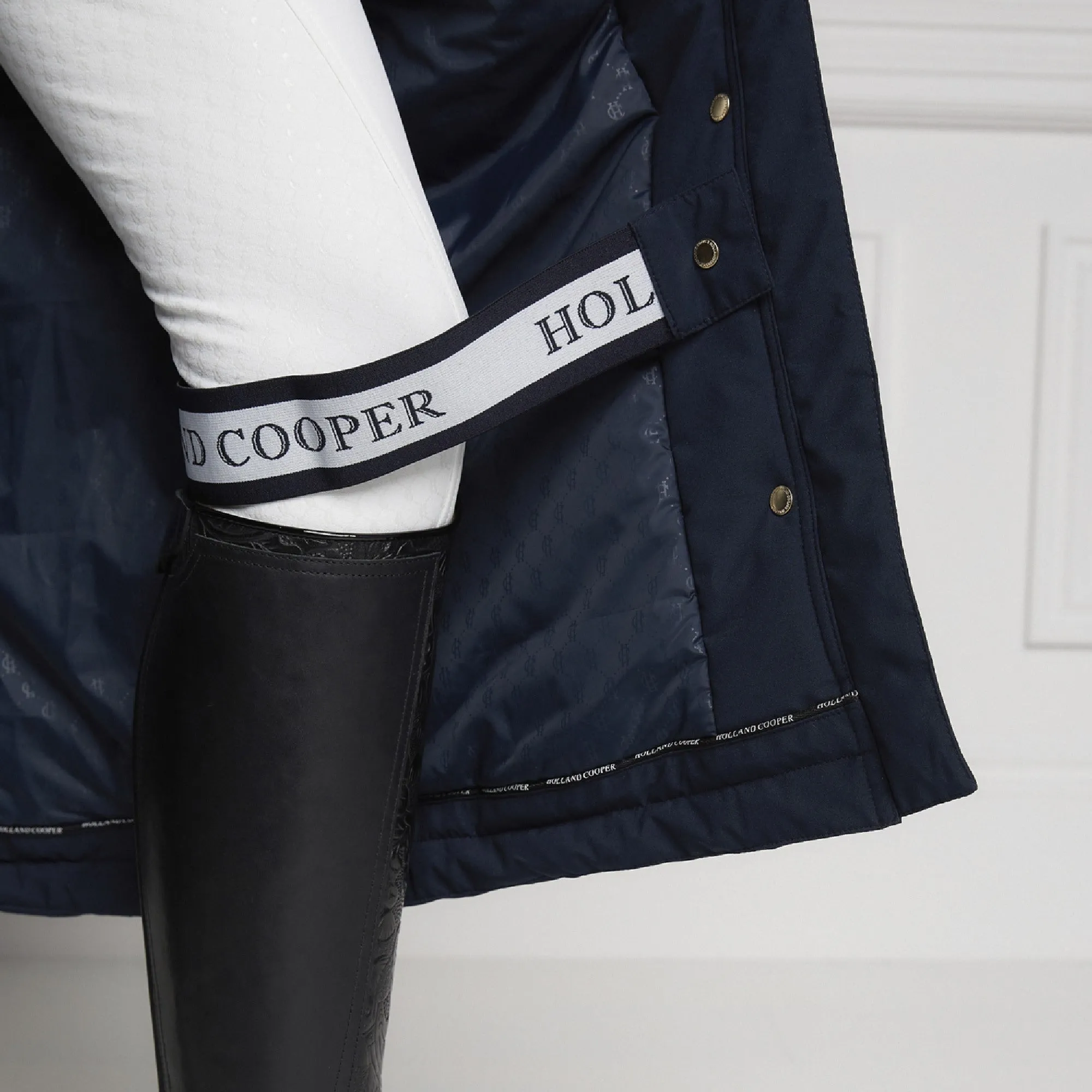 Holland Cooper Longline Training Coat - Ink Navy