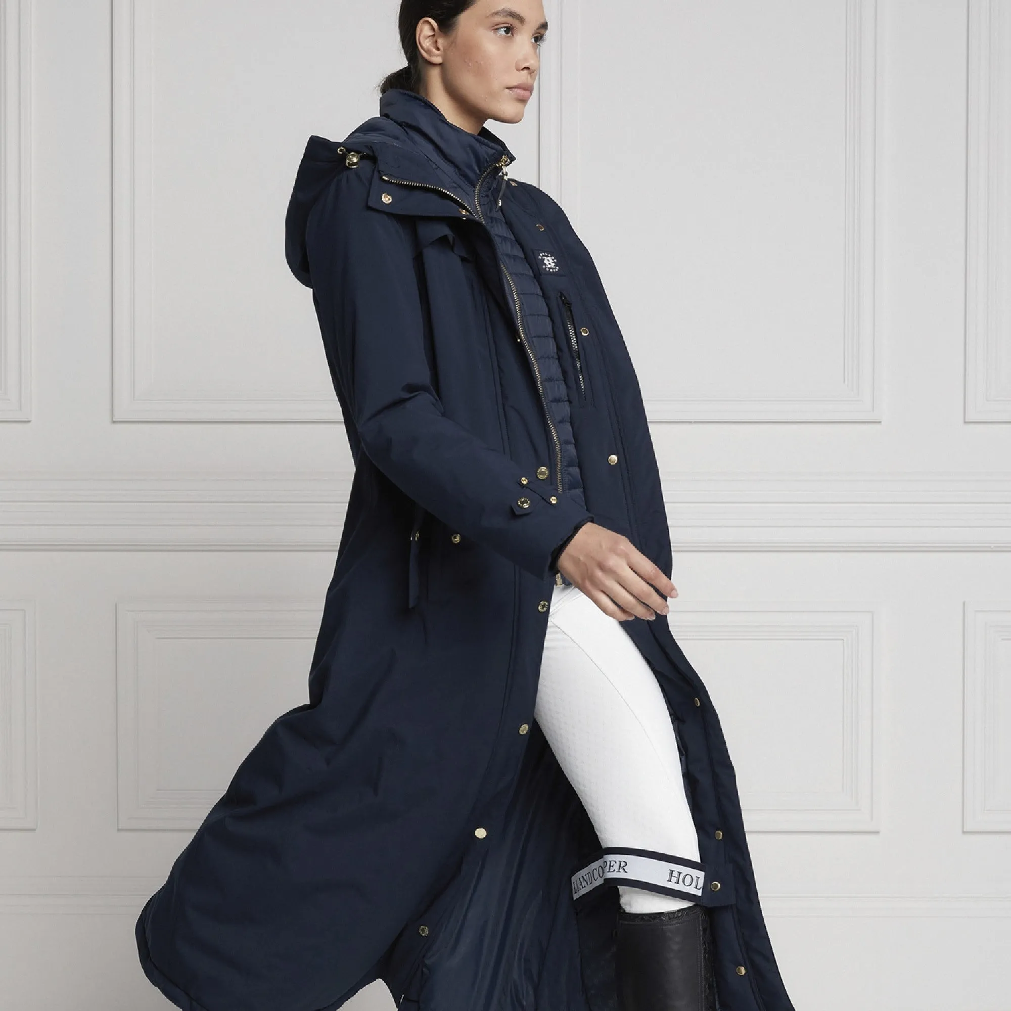 Holland Cooper Longline Training Coat - Ink Navy