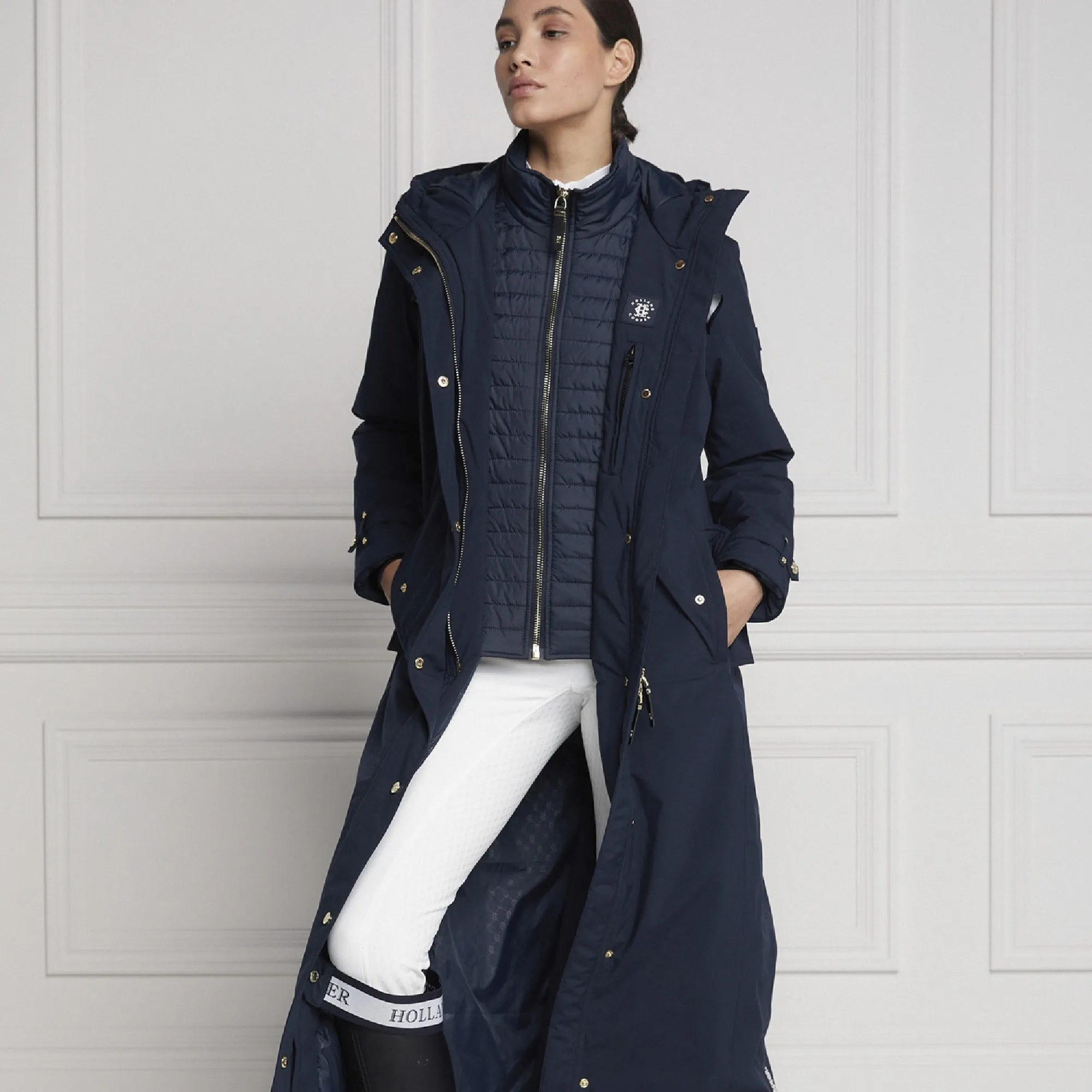 Holland Cooper Longline Training Coat - Ink Navy