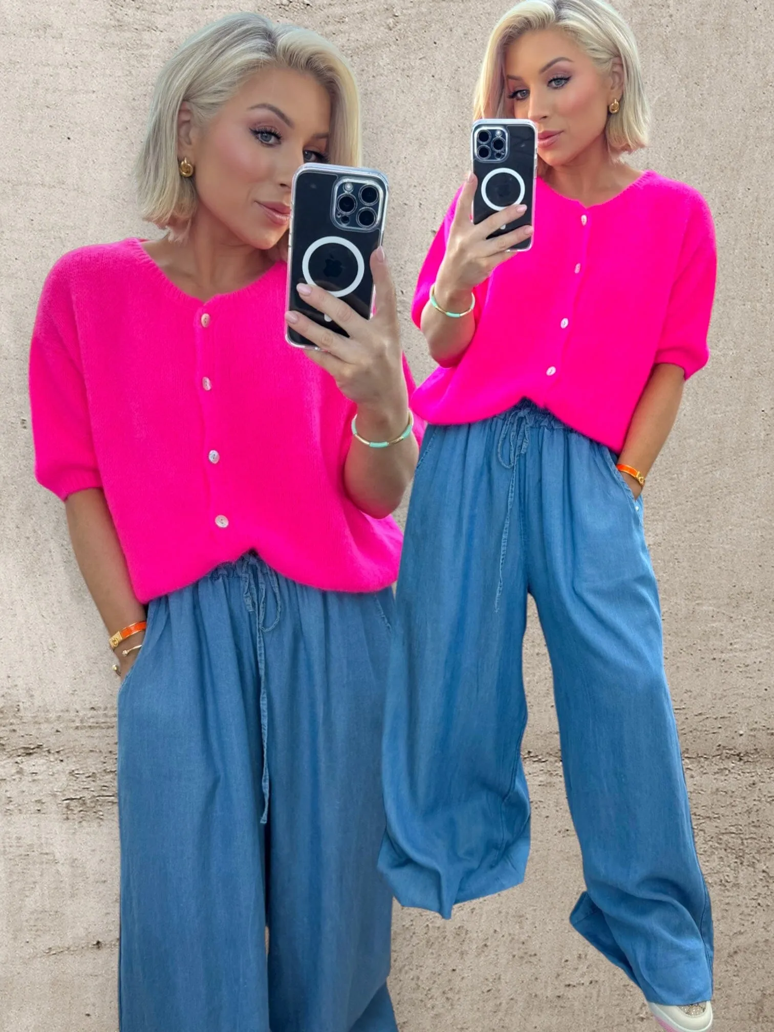 HOT PINK HAZE KNIT
