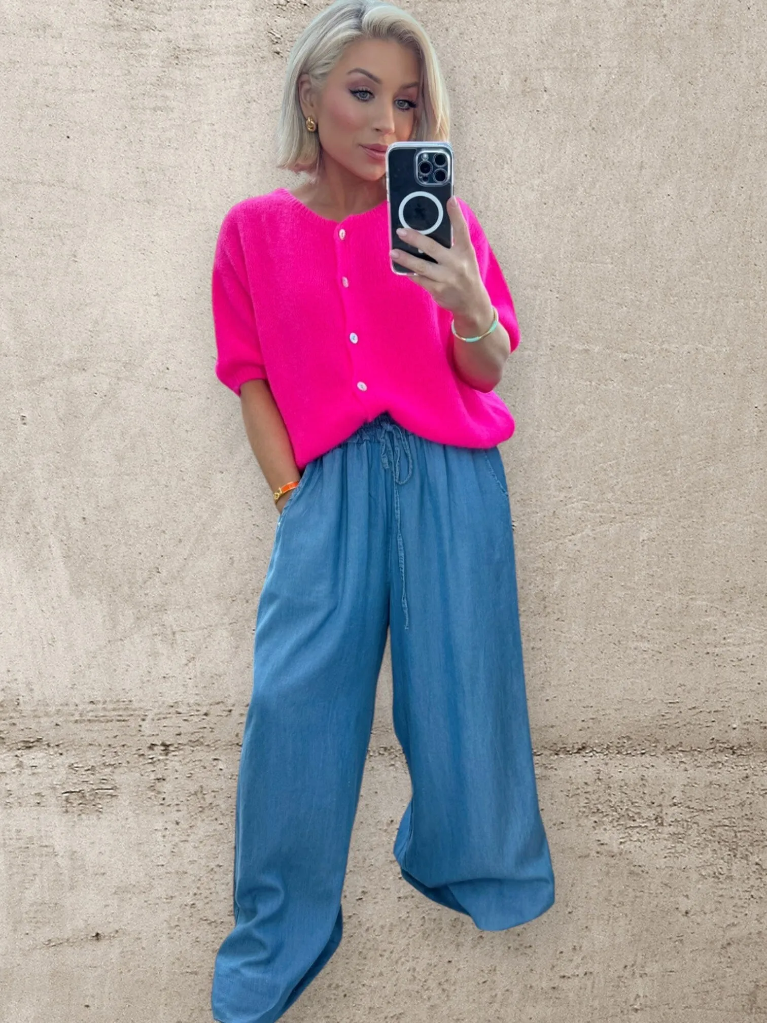 HOT PINK HAZE KNIT