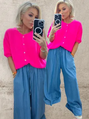 HOT PINK HAZE KNIT