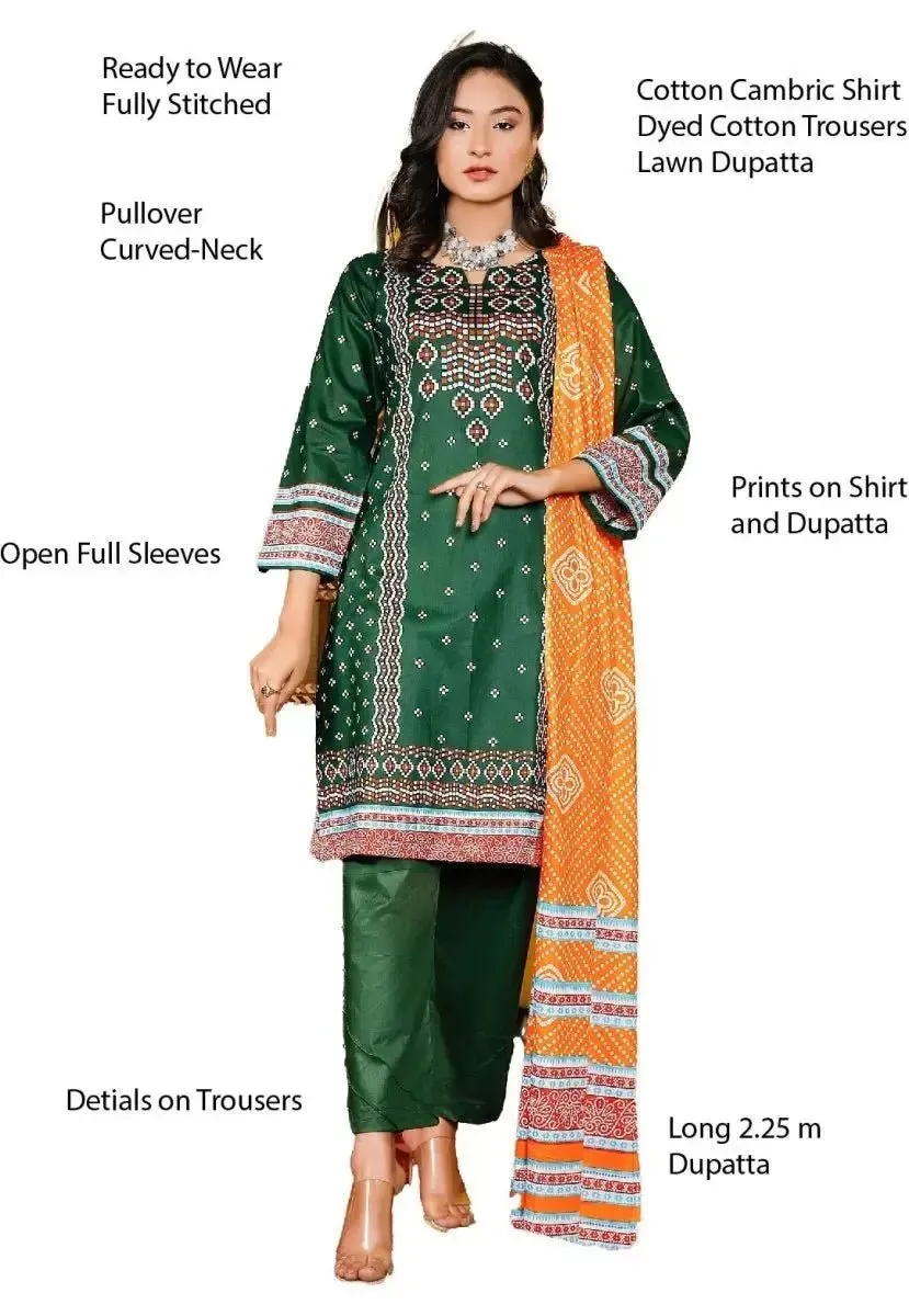 IshDeena Cotton Cambric Salwar Kameez Indian Pakistani Women Dresses - Kapaas Collection