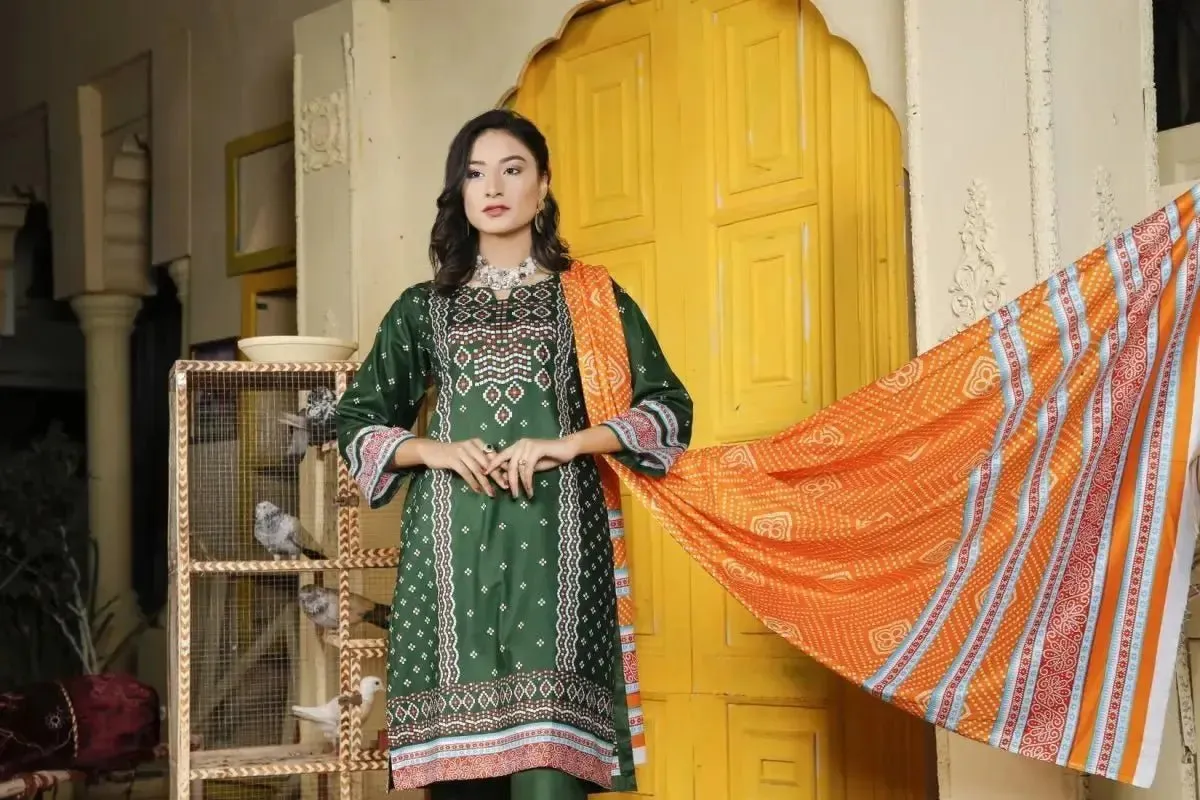 IshDeena Cotton Cambric Salwar Kameez Indian Pakistani Women Dresses - Kapaas Collection