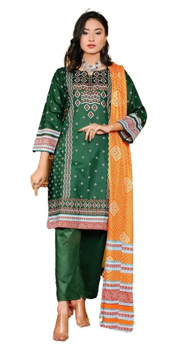 IshDeena Cotton Cambric Salwar Kameez Indian Pakistani Women Dresses - Kapaas Collection