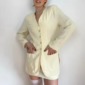 Longline Cream Blouse - XS