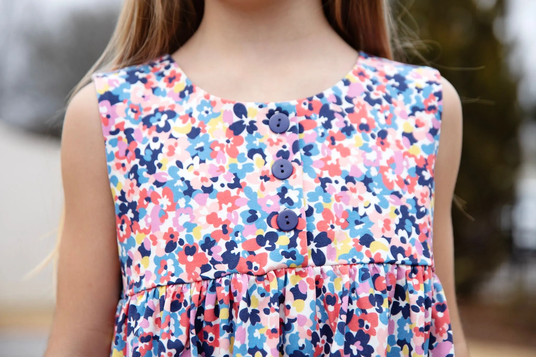 PETAL PATCH KNIT TWIRL DRESS