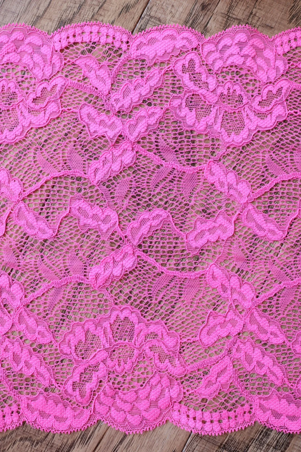 Pinklicious 9" Wide Stretch Lace