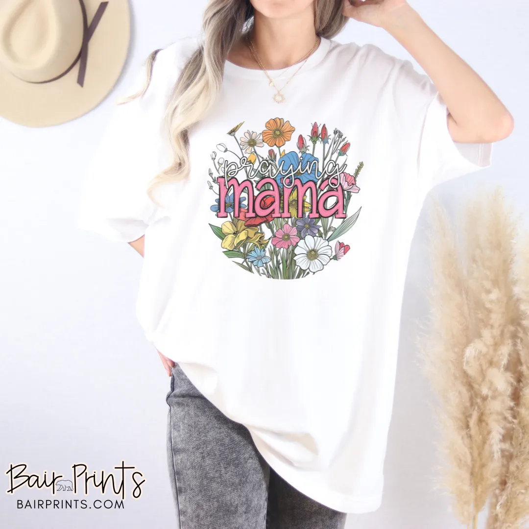 Praying Mama Floral Tee
