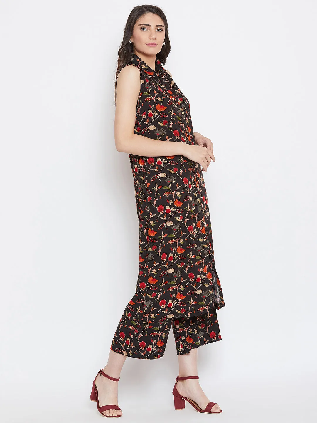 Printed Kurta Pant Set (SKU-BLMD19546)