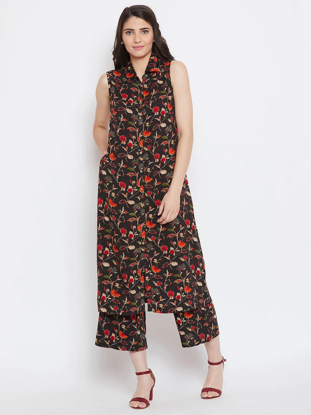 Printed Kurta Pant Set (SKU-BLMD19546)