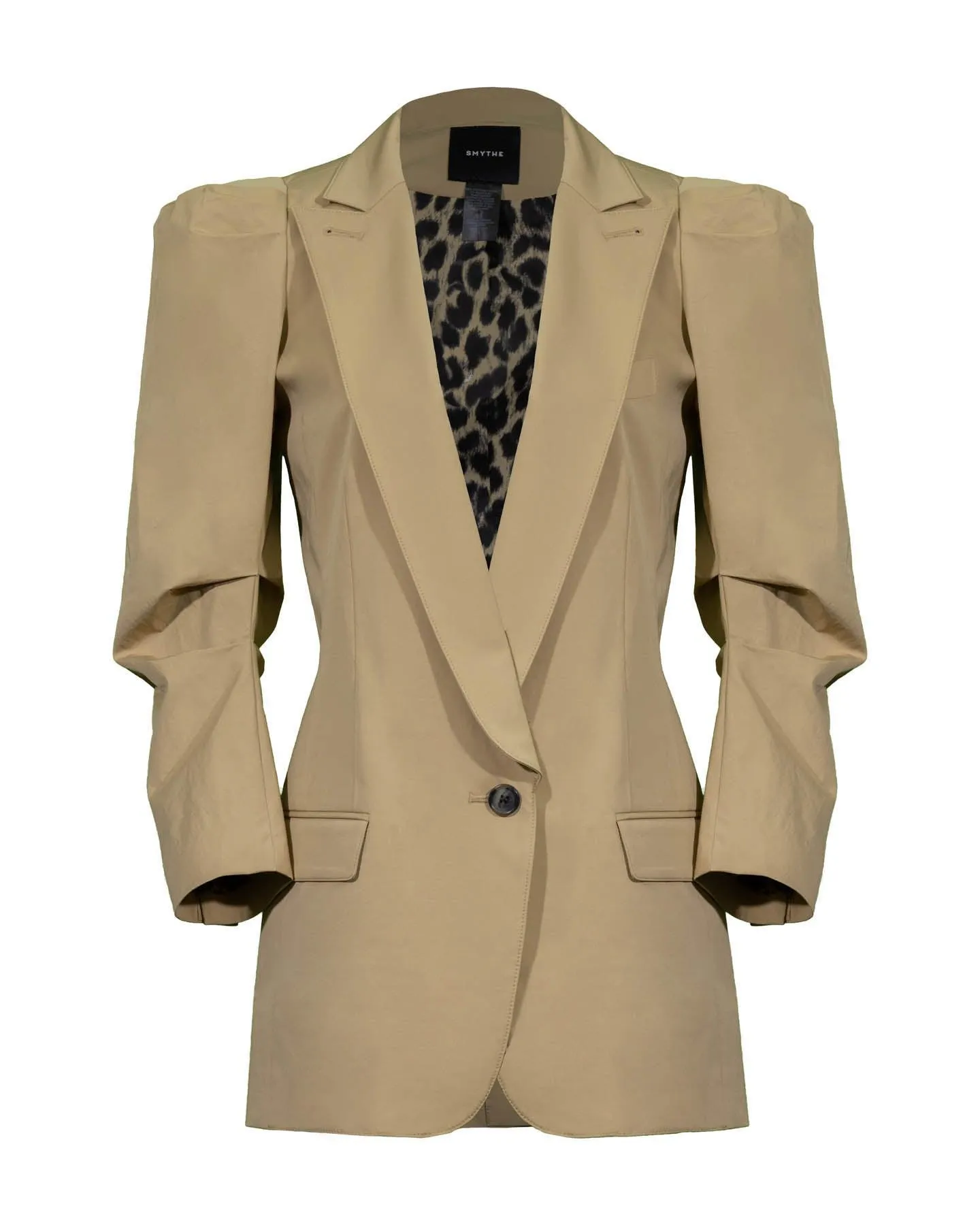 Scrunch Sleeve Longline Blazer