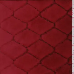 Sienna Diamond Trellis Faux Fur Fabric