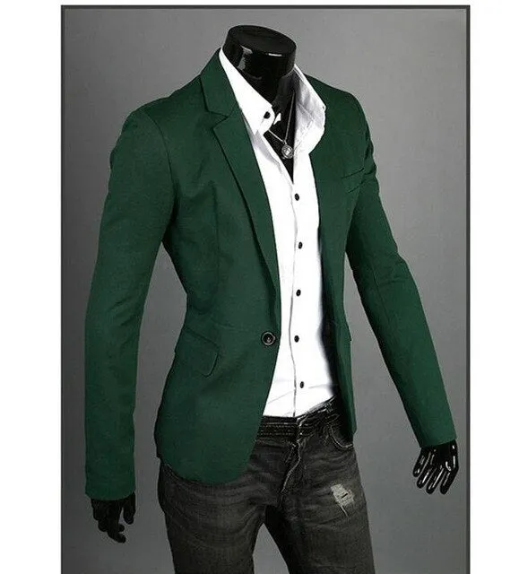 Terno Masculino Autumn New Men Casual Slim Fit Blazer Suits Jacket Fashion Style Mens Business Single Breasted Blazer Masculino
