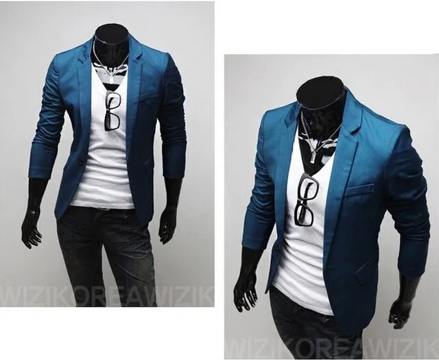 Terno Masculino Autumn New Men Casual Slim Fit Blazer Suits Jacket Fashion Style Mens Business Single Breasted Blazer Masculino