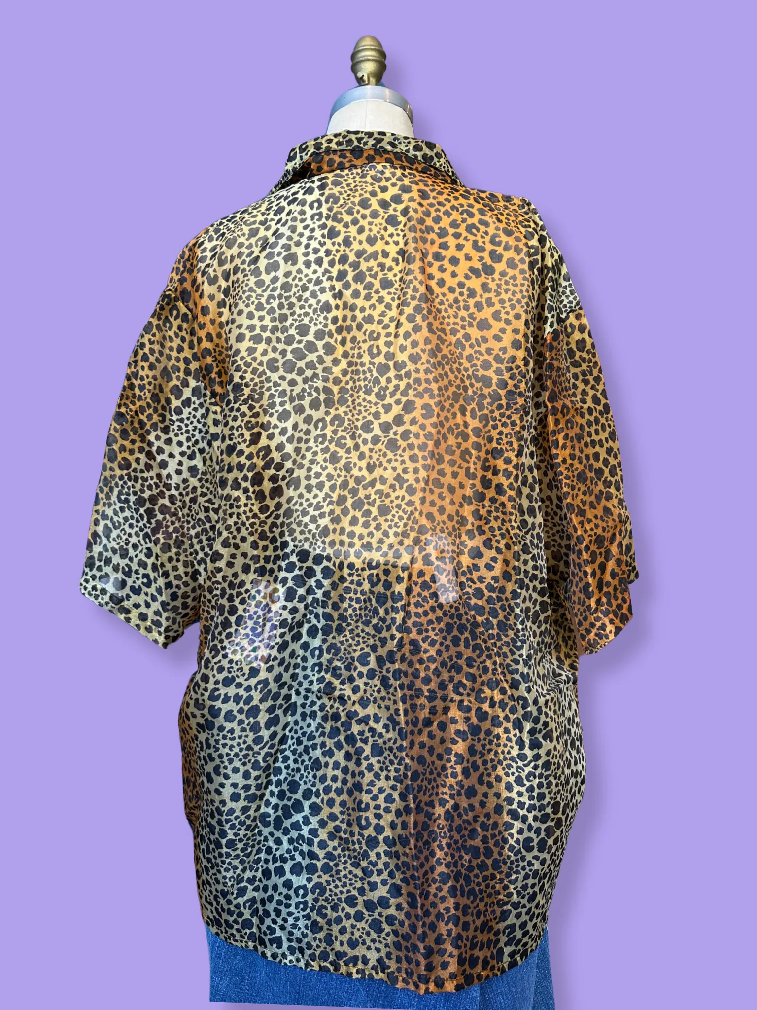 The Leopard Sheer Top