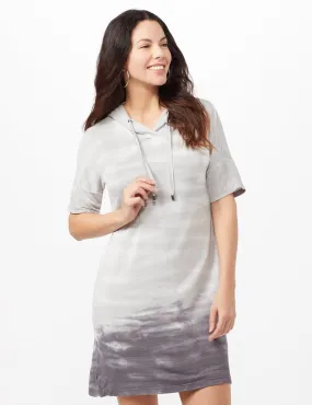 Tie Dye Hoodie Knit Dress