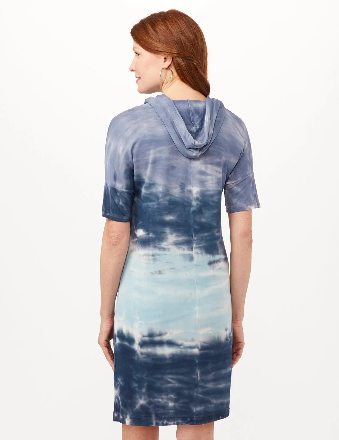 Tie Dye Hoodie Knit Dress