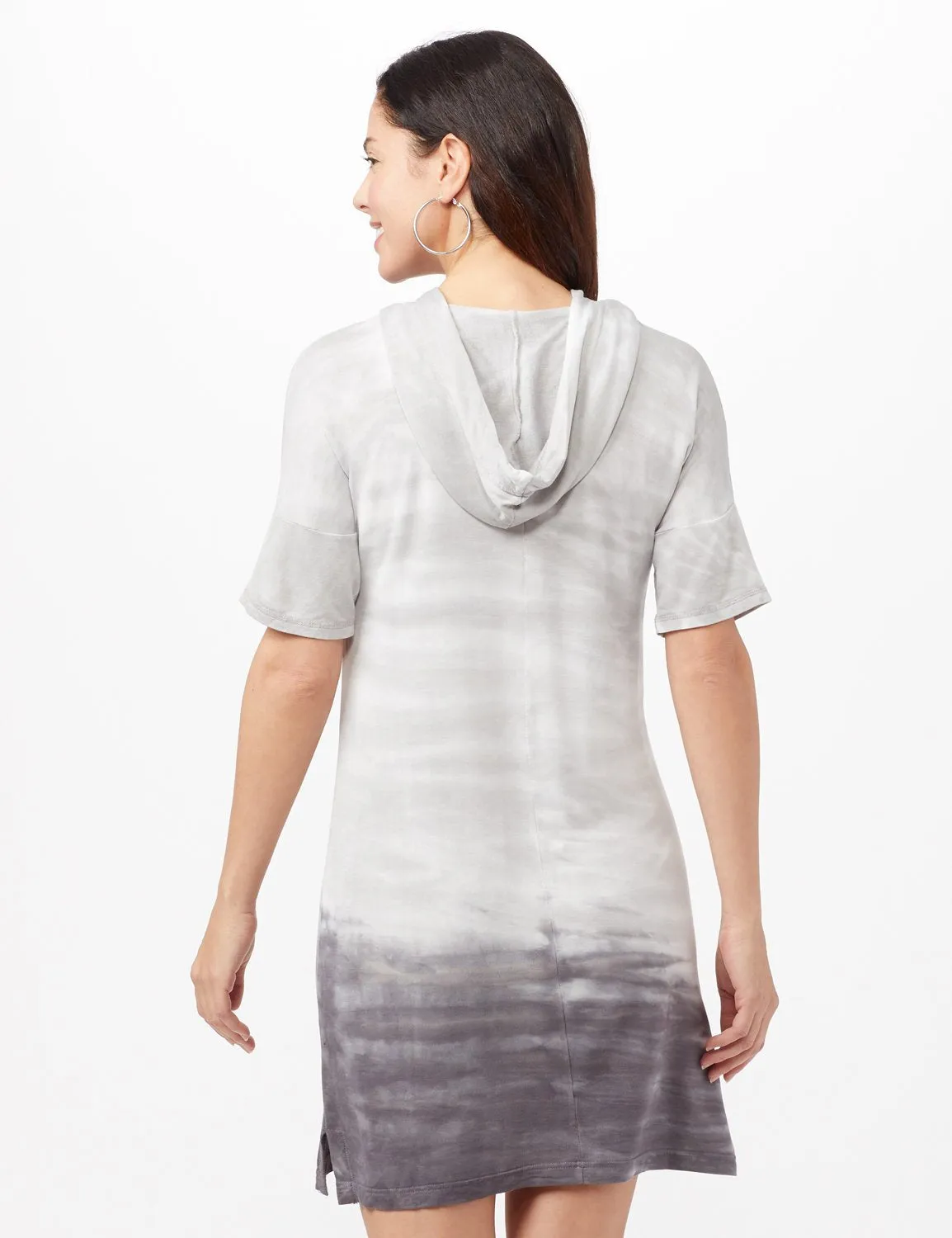 Tie Dye Hoodie Knit Dress