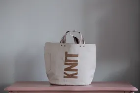 Tote Bag - Grey Mist - printed gold