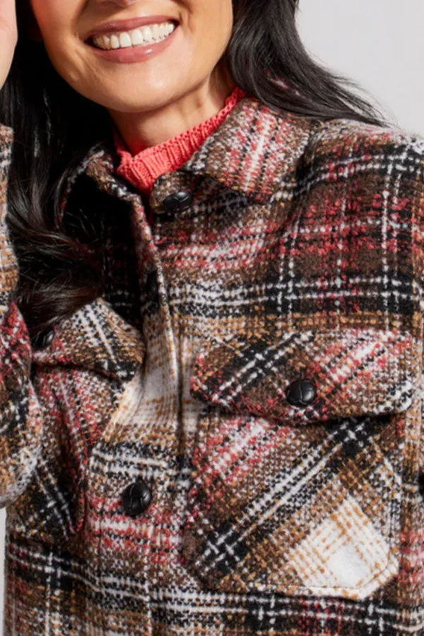 Tribal Longline Boucle Shacket