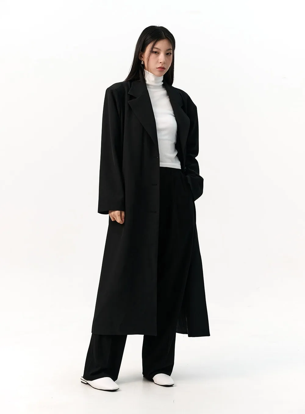 Wide-Fit Pintuck Trousers IO320
